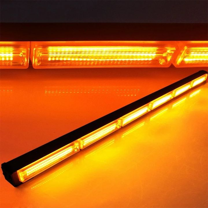 4 Bar 12V 24V Led COB Traffic Advisor Strobe Light Bar, 24IN COB LED Warning Lights, 13 Modes Safety Flashing Police Light Bars with Cigar Lighter for Emergency Vehicles Trucks Brand: TSIALEE