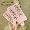 [New arrivals] Set of 5 pairs of beautiful natural princess-style 3D false eyelashes for women. 