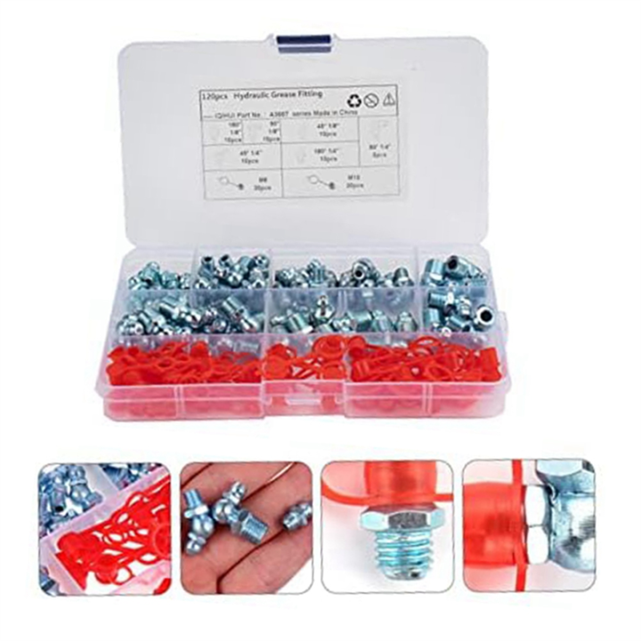 120Pcs/Set%20Leaf%20Spring%20Nut%20Grease%20Fittings%20Grease%20Couplers%20Grease%20Fitting%20Hydraulic%20Zerk%20Grease%20Durable%20Easy%20Install%20-%20Image%207