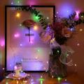 Led Fairy Light Copper Wire String 3/5M Holiday Outdoor Lamp Garland Battery Powered For Christmas Tree Wedding Party Decoration. 
