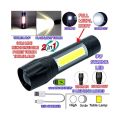 Mini LED Touch Light / Rechargeable Tourch Light / Touch light LED Flashlight 100 Meter / Camping Light Full Metal Body 3 Modes Rechargeable Battery Waterproof Zoomable Flashlight Torch. 
