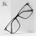 LouisWill Men’s Glasses Upgrade Memory Legs Vintage Style Square Frame Glasses Clear Lens Glasses Blue Light Blocking Glasses Anti-fatigue Glasses Anti-blue Lens Eyes Protection Eyewear. 