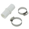 1/2Set Durable Strong Reliable Connection Drain Hose Connector with 2 Clamps Tube Fitting Washer Hose Adapter Kit For 20mm Inner Dia Tube For Washing Machine Water Pipe Washer Extension Adapter. 