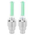2 Pcs LED Bike Car Light Dust Valve Cap with Batteries Bicycle Tyre Wheel Valve Light. 