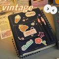dairy books for girls Notebooks A5 Binder Journal Denim Hand Photocard Holder Diary Gift Card Storage Girl Notebook Stationery Korean School Supplies. 