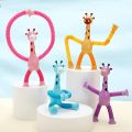 Giraffe Toy, Shape Changing Telescopic Tube Fidget Toys. 