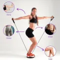 Twist Waist Disc with Rope/Twist Waist Disc Board Body Fitness Hip Twister Plate Exercise Therapy Twisting Disc Figure Trimmer. 