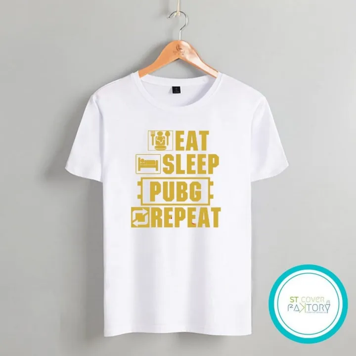 Pubg white Tshirt / unisex / tees / designer tees / crew neck / silver /white / red / blue / black