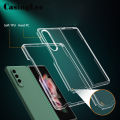 For Samsung Galaxy Z Fold 3 Transparent Hard Case Clear Anti-oxidation Clear Back Cover for Samsung Z Fold3  Galaxy Z fold3 Silicone TPU Phone Cover. 