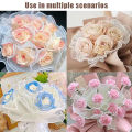 28cmx1M Flower Wrapping Paper Wave Yarn Florist Bouquet Packaging Lace Mesh Florist Bouquet Gift Packaging Supplies Jessica. 