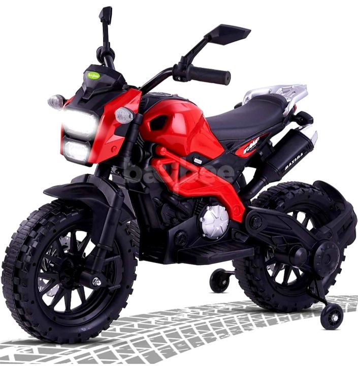 Rechargeable Kids Motor Bike Battery Operated Large Size Unique Design High Quality Bike With Music And Light Kids Double Drive Motorcycle Daraz.lk