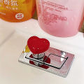 Heart Shape Toilet Presser Love Toilet Press Button Bathroom Water Tank Buttons Push Switch Bathing Room Decor Nail Protector. 