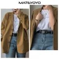 MATEYOYO Fashion Women Belts Retro Belt Elegant Slim Belt Cow Leather Belt Adjustable Girls Ladies Long Straps Waistbands Dress Coat Alloy Buckle Letter Buckle Leisure Belt. 