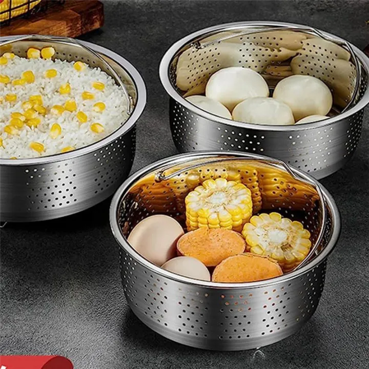 1%20Piece%20Stainless%20Steel%20Steamer%20Basket%20Metal%20Steamer%20Insert%20Steaming%20Rack%20Vegetables%20Fruit%20Colander%20Strainer%20with%20Handle%20Silver%20-%20Image%202