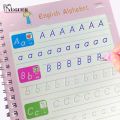 Reusable 0-10 Learning Numbers Math Drawing English 3D Calligraphy Book Copybook Education for Kids Letter Practice Toy Gifts. 