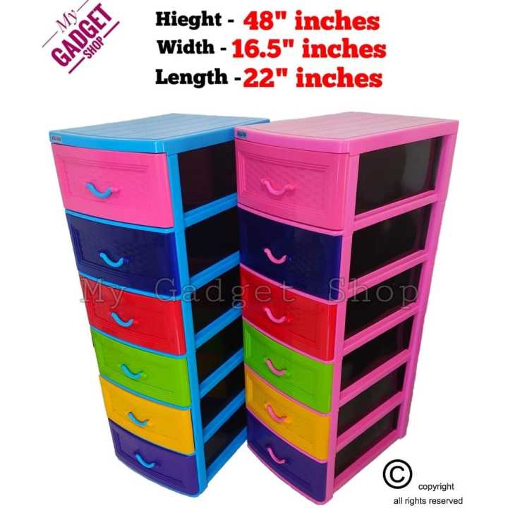 Damro%206%20in%201%20Plastic%20Drawer%20cupboard%20Baby%20Cupboard%20storage%20box%20wardrobe%20office%20cupboard%20-%20Image%205