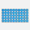 1 to 50 Number Stickers Consecutive Number Stickers 1 Inch Self-Adhesive Decal for Indoor and Outdoor Waterproof Labels Number Inventory Stickers for Inventory Storage Classification. 