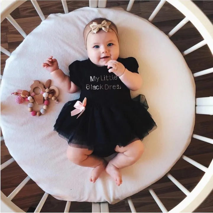 Toddler Girl Ribbon Bow-knot Romper Dress for girls (0-24M)