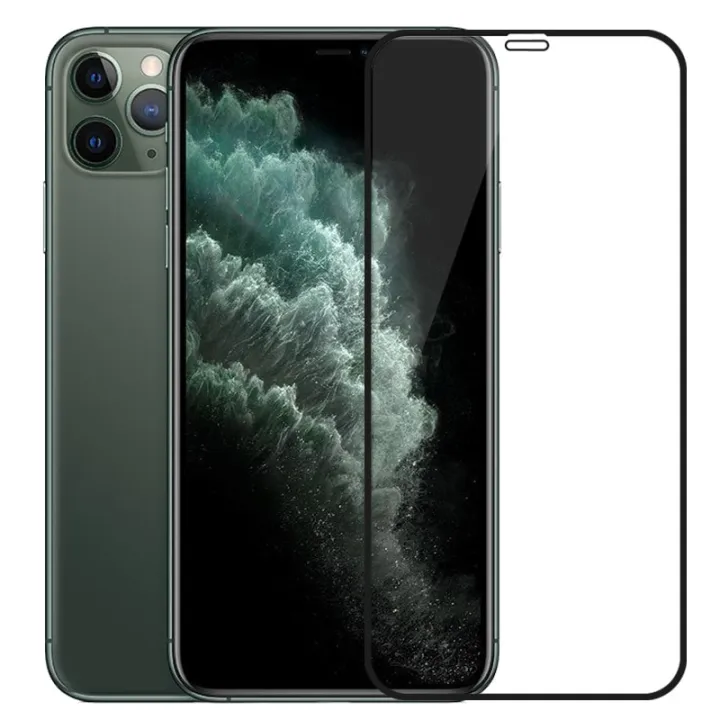 Apple iPhone 11 Pro Full Glue Tempered Glass Screen Protector - Black Border