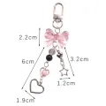 Goth Y2K Phone Charm Bow Heart Star Keychain Pendant Kawaii Key Chain Bag Phone Chain Cute Accessory For Girls Women Jewelry ANLAN. 
