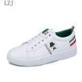 【FOOT SOFA】 Spring And SummerWhite Shoes Fashion Flat Shoes Women Leather Ladies Shoes Female Sneakers Casual Shoes # S-8893. 