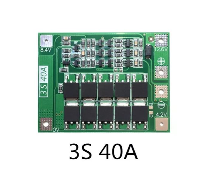 BMS 3S 40A Li-ion Lithium Battery Charger Protection Board 18650 BMS ( battery management system ) For Drill Motor 11.1V 12.6V Enhance Balance