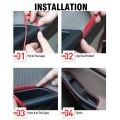 Car Interior Led Decorative Lamp EL Wiring Neon Strip For Auto DIY Flexible Ambient Light USB Party Atmosphere Diode-White. 