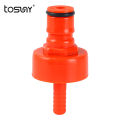 【In-demand】 Home Brew Plastic Carbonation Cap Line Cleaning Cap Connect With Lock Used For Soda Water Pet Bottle Carbonation Tool. 
