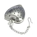 Cute Stainless Steel Heart Shaped Tea Infuser Strainer Filter Herb Steeper Hook. 