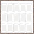 15 Pieces Mini Double Sided Refrigerator Magnet Picture Frame Clear Frameless Display Frame. 