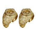 Men's Luxury Jewelry 18k Gold Crown Natural Diamond Ring Birthday Present. 