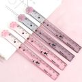 1Pcs Kawaii Cat Paw Straight Ruler Cute Transparent Rulers Student Stationery Measuring Drawing Tools Office School Supplies. 