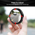 Geepact 2pcs Rearview Mirror 360° Adjustable Blind Spot Mirror Car side mirror Convex Mirror Double Side Reversing Mirror Auxiliary Mirror Automobile Exterior Rear View Reversing Parking Mirror Safety Driving. 
