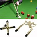 Professional Portable Snooker Bridge Head With Rubber Sleeves Metal High Low Fork Crosshead Pool Cue Stick. 