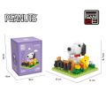 Nano Blocks Snoopy Small Scene Lego Building Blocks Cartoon Creative Assemble DIY model Room decoration Toys Gifts. 