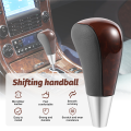 Wood Grain Car Gear Shift Knob for / Fortuner Crown Land Cruiser Lever Shifter Stick Grey. 