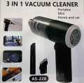 3 in 1 Car Mini Vacuum Cleaner with Blower Wireless Portable Rechargeable Handheld High Power Suction Vacuum Cleaning Machine for Home Car Computer Keyboard Cordless Air Blowing Dusting. 