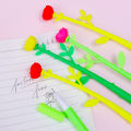 Cute Gel Pens Funny Creative Rose Flower Pen Stationery Ballpoint Students Gift Decor Accessory. 