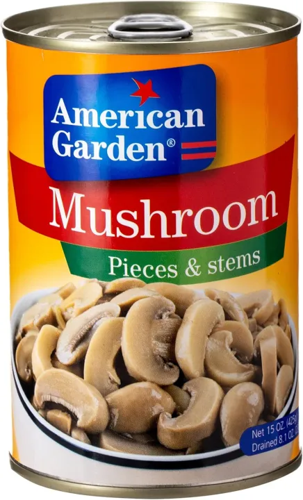 American Garden Ameriacn N Mushroom Pieces & Stems, 425g (FROM DUBAI) SAM