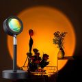 4 in 1 Color Changing Sunset/Sun Light/Sunset Red/Rainbow, Night Light for Popular works. 