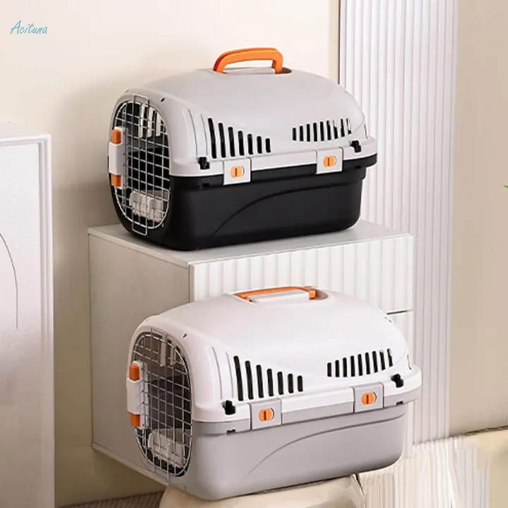 Hard%20Sided%20Cat%20Carrier%20Cage%20Carrier%20for%20Kitten%20Indoor%20Outdoor%20-%20Image%202