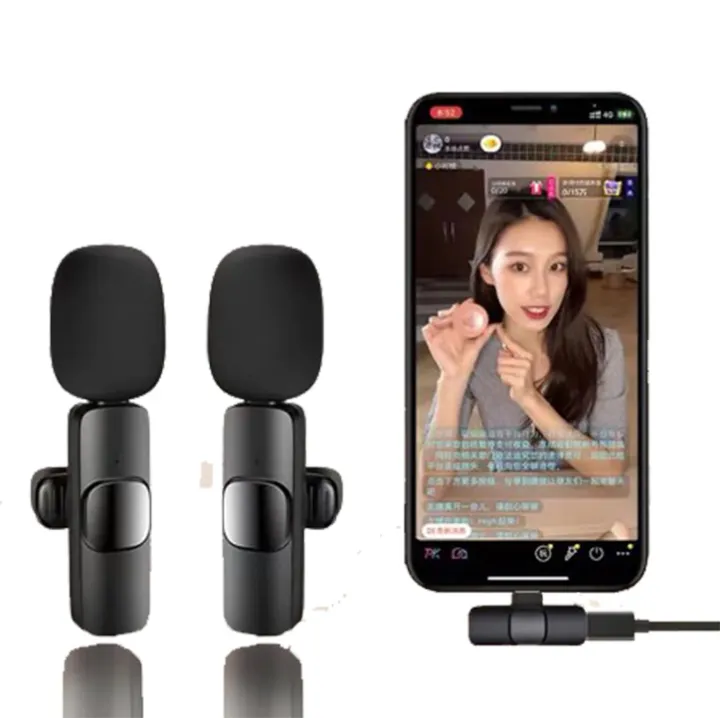 Wireless%20Lavalier%20Dual%20Microphone%20Portable%20Mini%20Mic%20Noise%20Reduction%20Audio%20Video%20Recording%20For%20iPhone%20Android%20Gaming%20Live%20Broadcast%20-%20Image%202