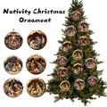 2d Painted Nativity Pendant Tree Ornaments Creative Decoration Home Decor. 