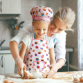 Boy Suit Children's Apron Kitchen Kids Toddler Cooking Girl Chef Kits White Hat Aprons. 