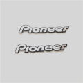 【Hottest Trends】6x 3D metal pioneer Aluminum Car steering wheel emblem sticker audio Speaker car stickers car styling badge logo decoration. 