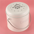 2X Compost Bin 3L - Stainless Steel Kitchen Compost Bin - Kitchen Composter for Food Waste - Coal Filter. 