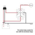 Fuse Relay Switch Harness Set LED Work Light   Rocker Switch Wiring Harness Kit 12V 24V DC 4-Pin SPST Automotive Relays - 24V. 