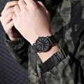 Men Quartz Watch Accurate Soft Wristband Nylon Braided Luminous Sports Wrist Watch for Daily Wear. 