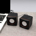 Desktop Notebook USB Mini Speaker Box Small Speaker Portable USB Wired Speakers Audio Player Music Speaker for Laptop Cp1200 L. 