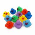 12pcs Rubber Duck Baby Bath Toys Rubber Colorful Quack Ducks for Children Summer Swimming Pools Play Bathroom 3.5*3.5*3cm. 